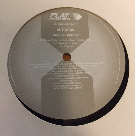 Nutrition : Skyline Dreamer (12")