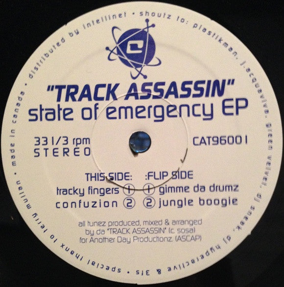 Track Assassin : State Of Emergency EP (12", EP)