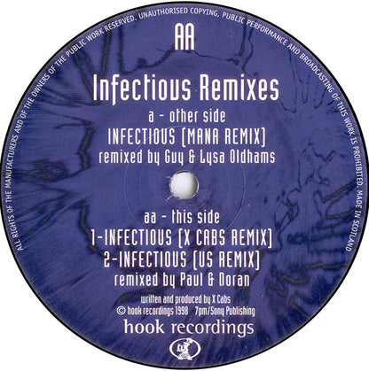X-Cabs : Infectious (Remixes) (12")