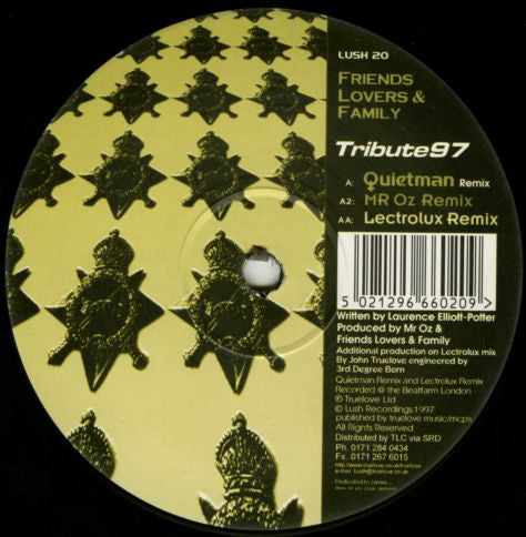 Friends Lovers & Family* : Tribute 97 (12")