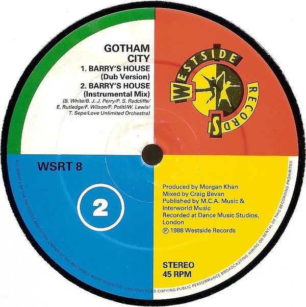 Gotham City : Barry's House (12")