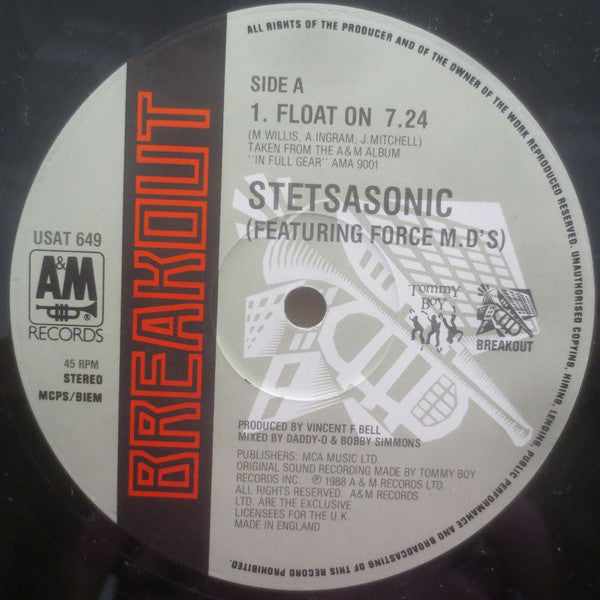 Stetsasonic Featuring The Force M.D.'s* : Float On (12")