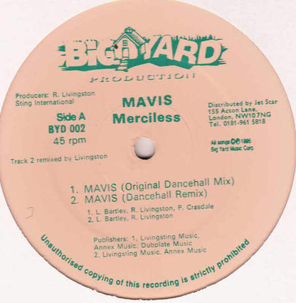 Merciless : Mavis (12")