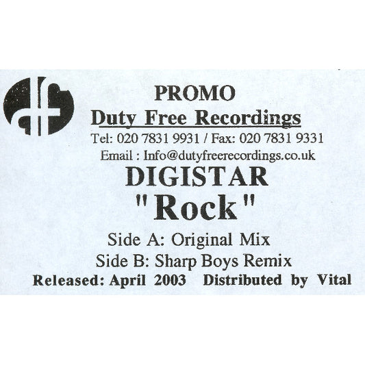 Digistar : Rock (12", Promo, W/Lbl)