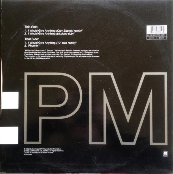 World Series Of Life Featuring Claudine Nelson : I Would Give Anything (Mixes) (12")