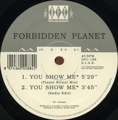 Forbidden Planet (3) : You Show Me (12", Promo)