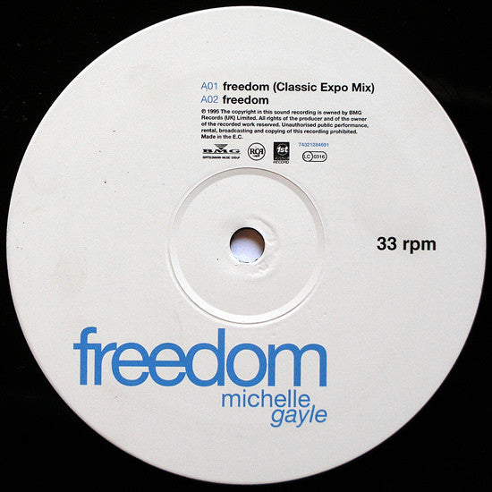 Michelle Gayle : Freedom (12", Single)