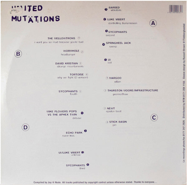 Various : United Mutations (Lo Recordings Vol 3) (2xLP, Comp)