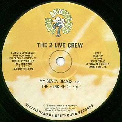 The 2 Live Crew : Me So Horny (12")