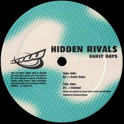 Hidden Rivals : Early Days (12")