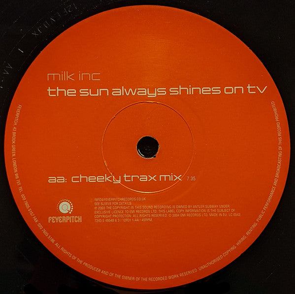 Milk Inc* : The Sun Always Shines On TV (12")