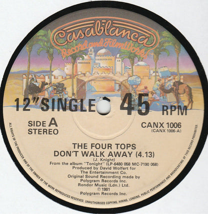 Four Tops : Don't Walk Away (12", Single)