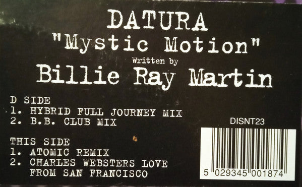 Datura : Mystic Motion (12")