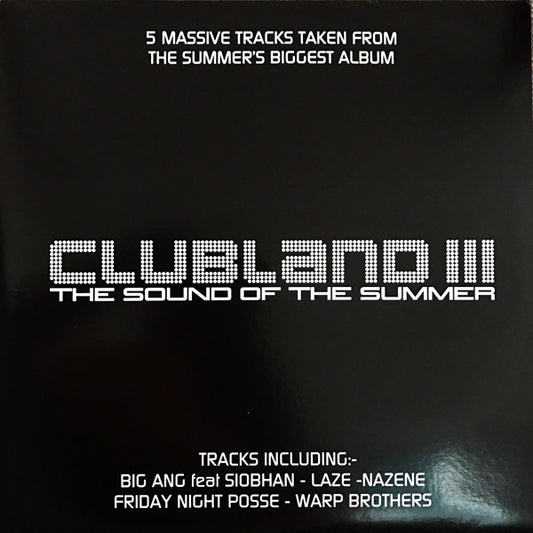 Various : Clubland III - The Sound Of The Summer (2x12", Promo)