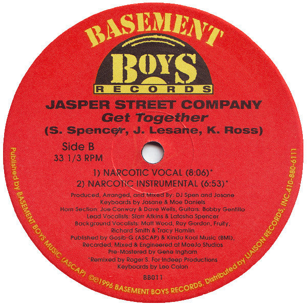 DJ Spen Presents Jasper Street Company* : Get Together (12")