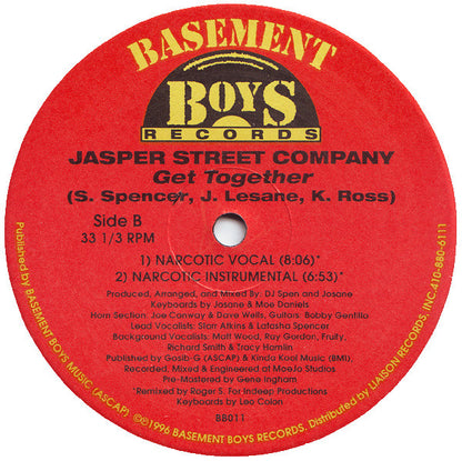DJ Spen Presents Jasper Street Company* : Get Together (12")