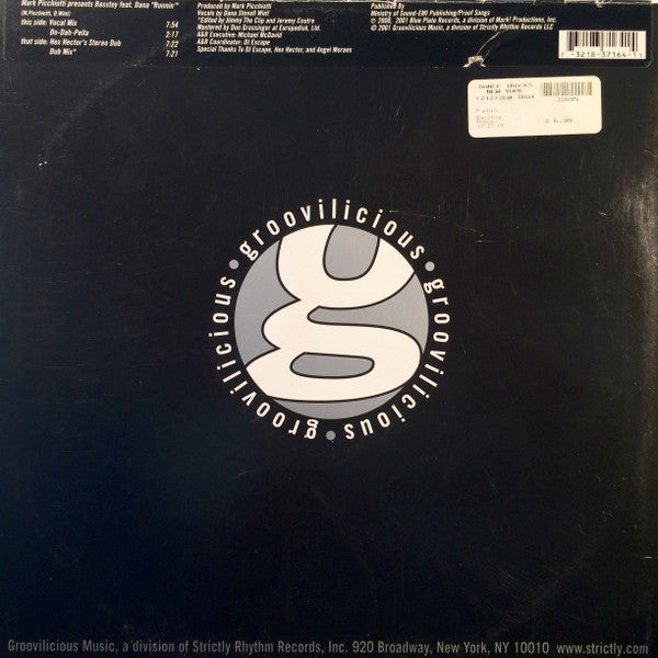Mark Picchiotti Presents Basstoy Featuring Dana Stovall : Runnin' (12")