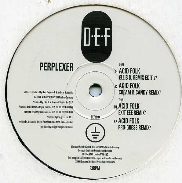 Perplexer : Acid Folk (Remixes) (12", Single)