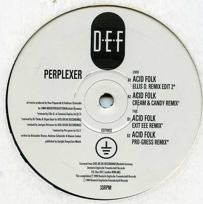 Perplexer : Acid Folk (Remixes) (12", Single)