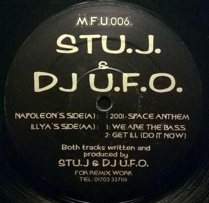 Stu.J. & DJ U.F.O.* : 2001 - Space Anthem (12")