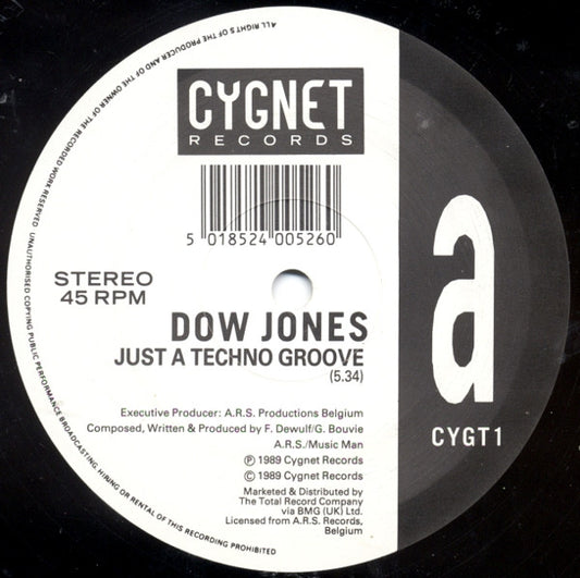 Dow Jones : Just A Techno Groove (12")