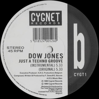 Dow Jones : Just A Techno Groove (12")