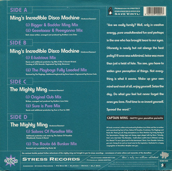 Brothers Love Dubs : Now That's What I Call Ming Vol. 1 (2x12", Comp)