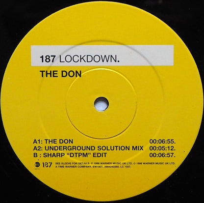 187 Lockdown : The Don (12")