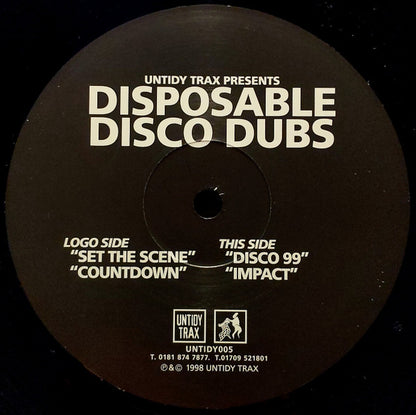 Paul Janes / Paul Chambers : Disposable Disco Dubs (12")