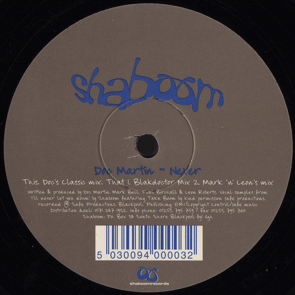 Doc Martin : Never (12")