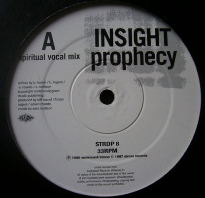 Insight : Prophecy (2x12", Ltd)