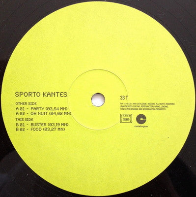 Sporto Kantes : Party (12", EP)