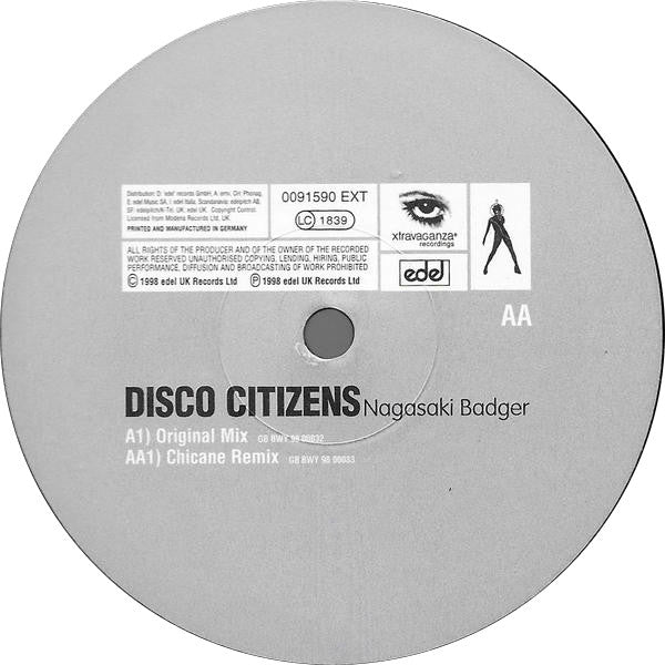 Disco Citizens : Nagasaki Badger (12")