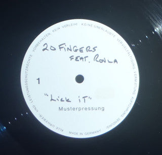 20 Fingers Feat. Roula : Lick It (12", TP)