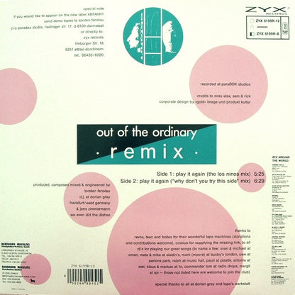Out Of The Ordinary : Play It Again (Remix) (12")
