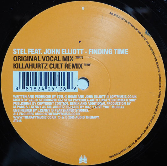 Stel featuring John Elliott (2) : Finding Time (12")
