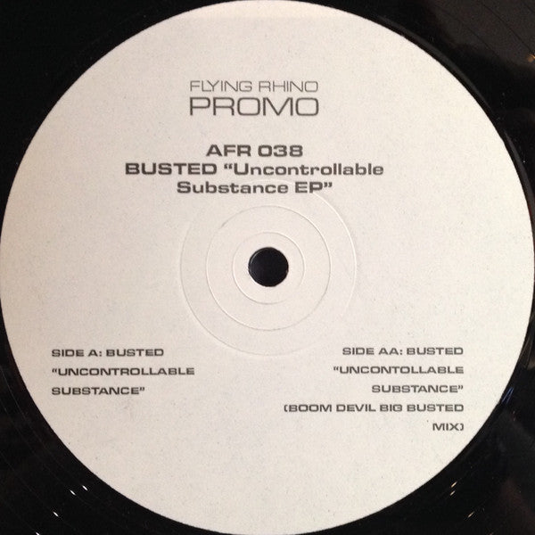 Busted : Uncontrollable Substance EP (12", EP, Promo)