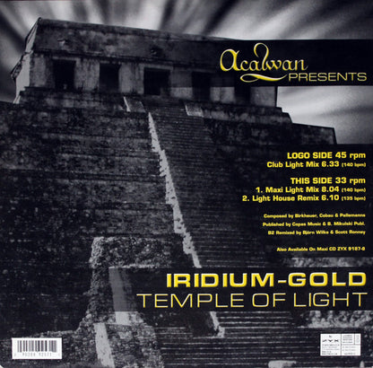 Iridium-Gold* : Temple Of Light (12")