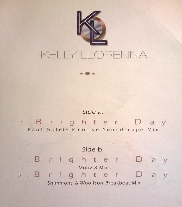Kelly Llorenna : Brighter Day (12")