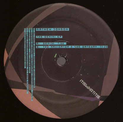 Mathew Jonson : The Gemini EP (12", EP)