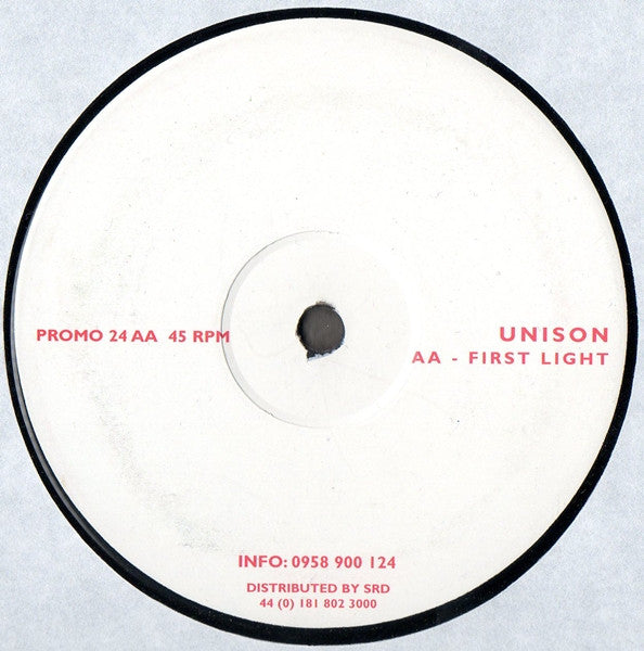 Unison (4) : Talk / First Light (12")