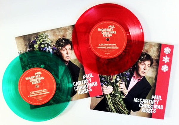Paul McCartney : Christmas Kisses (7", Single, Ltd, Red)