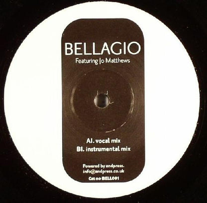 Bellagio Feat. Jo Matthews : Unknown (12", Promo)