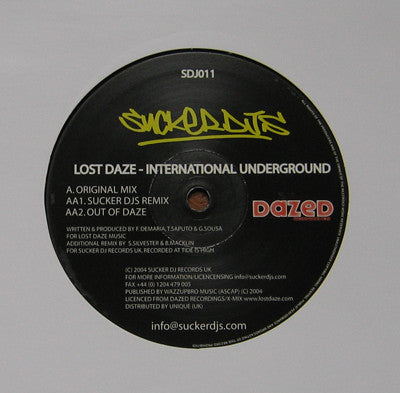 Lost Daze : International Underground (12")