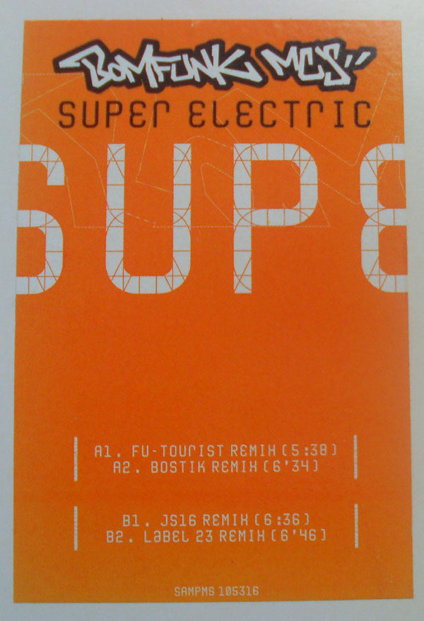 Bomfunk MC's : Super Electric (12", Single, Promo)