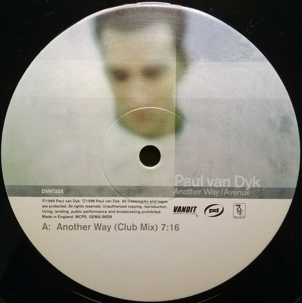 Paul van Dyk : Another Way / Avenue (12")