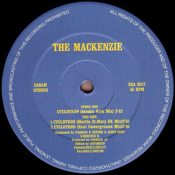 The Mackenzie : Cyclotron (12")