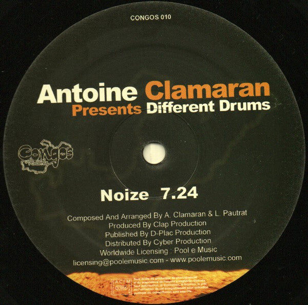 Antoine Clamaran Presents Different Drums : I Feel Love / Noize (12")