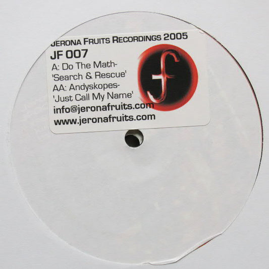 Do The Math / Andy Skopes : Search & Rescue / Just Call My Name (12", Promo, Sti)