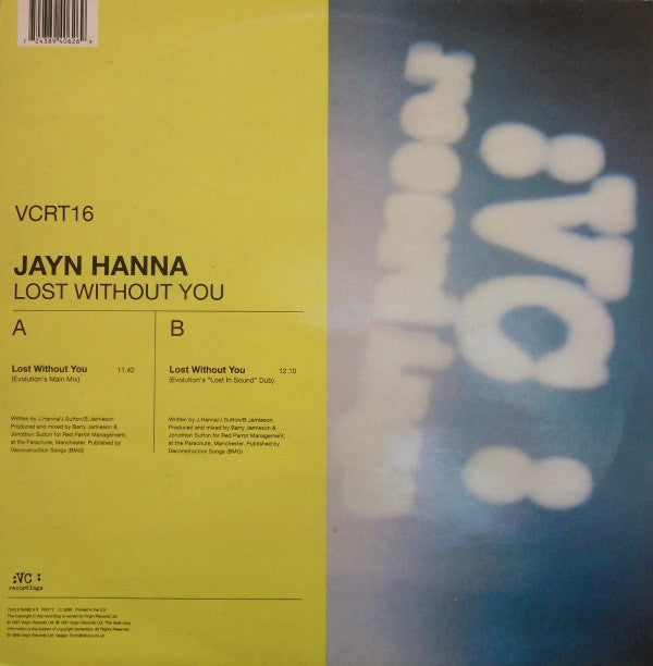 Jayn Hanna : Lost Without You (12")